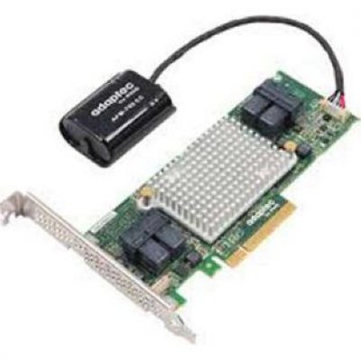  Adaptec ASR-81605ZQ SGL RAID 0/1/1E/10/5/6/50/60, 16i ports, 1Gb, Flash BBU (2281600-R)