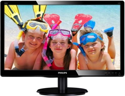  Philips 19.5" 200V4LSB (10/62) Glossy-Black TN LED 5ms 16:10 10M:1 250cd