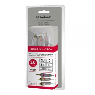  Belsis BGL1137 Jack 3.5-2RCA 3m