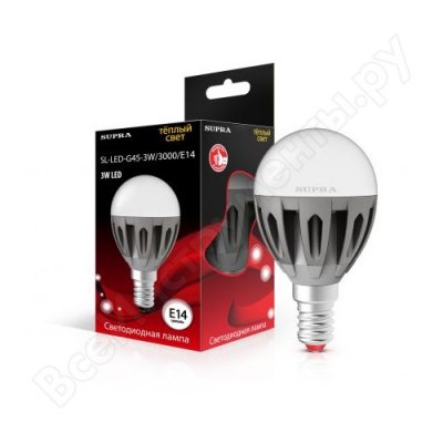   Supra LED SL-LED-G45-3W/3000/E14