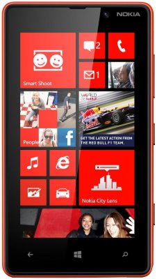  NOKIA Lumia 820 Red (1.5GHz,AMOLED800x480, 1GbRAM, 4.3", LTE+BT3.0+GPS/+WiFi, 8Gb, 