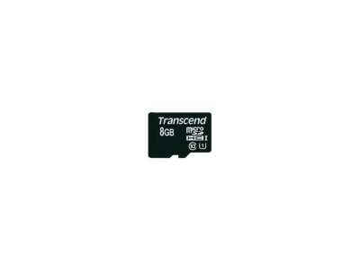 - microSDHC 8  Transcend , UHS-1/ Class 10 ( TS8GUSDU1 )