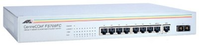 Allied Telesis AT-FS709FC  Layer 2 Switch Unmanaged, 8 x 10/100TX + 100FX(SC)