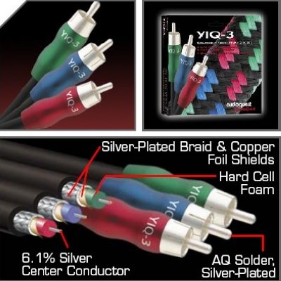 AudioQuest YIQ-3, 1m, RCA(-)RCA2     , 3 RCA - 3 RCA, 1.0 