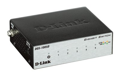 D-Link DGS-1005D/H2A  5-ports UTP 10/100/1000Mbps, Stand-alone Unmanaged Gigabit Switch, A