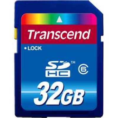   Secure Digital Card 32Gb Transcend [TS32GSDHC6] Class6 Retail