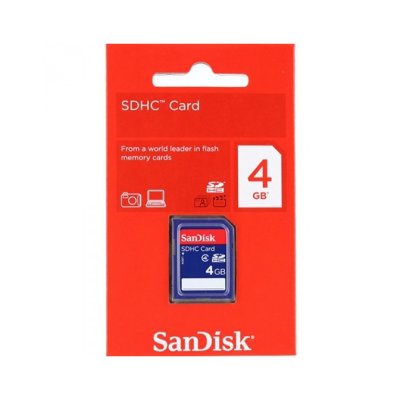   SecureDigital Card 4Gb SanDisk SDHC (Class 4) (SDSDB-004G-B35)