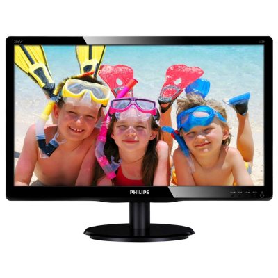  20" Philips 206V4LSB2/01(00) Black [LED, LCD, Wide, 1600x900, 5 ms, 90/50, 200 cd/m, 10M:1