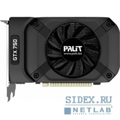  Palit GeForce GTX750 STORMX OC 1 Gb, 128bit, GDDR5 OEM