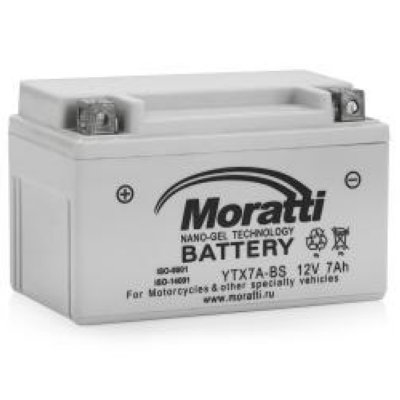   Moratti 12V (YTX7A-BS) - 7  nano gel