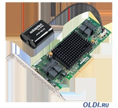  Adaptec ASR-81605ZQ SGL RAID 0/1/1E/10/5/6/50/60, 16i ports, 1Gb, Flash BBU, maxCache Plu