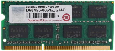   Transcend (TS1GSK64W6H) DDR-III SODIMM 8Gb (PC3-12800) CL11 (for NoteBook)