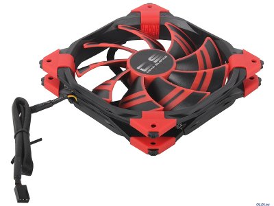  Aerocool DS 14  Red ( ), 3+4 pin, 64.8 CFM, 1000 RPM, 14.2 dBA  12V