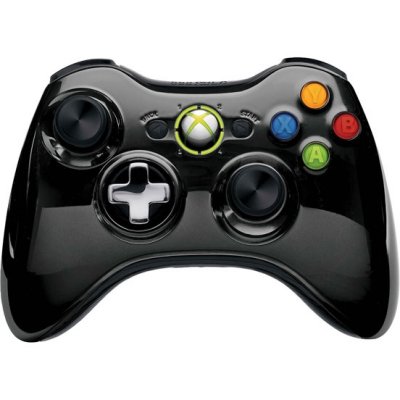   Microsoft Xbox 360 Wireless Controller 43G-00059 black chrome original