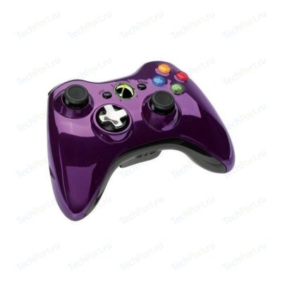   Microsoft Xbox 360 Wireless Controller 43G-00062 purple chrome original