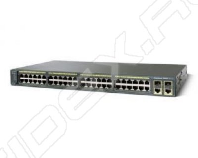  Cisco Catalyst 2960 Plus 48 10/100 PoE + 2 1000BT +2 SFP LAN Lite (WS-C2960+48PST-S)