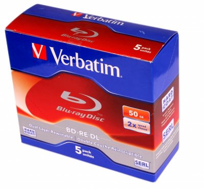  BD-RE Verbatim 50Gb 2x Dual Layer Jewel Case (1 .) (43759)