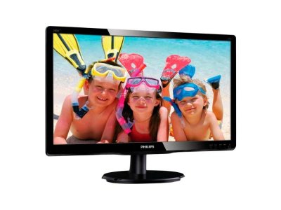  19.5" Philips 200V4LAB/0001  TN LED 1600x900 1000:1 DC 10000000:1 250cd/m2 5ms VGA DVI