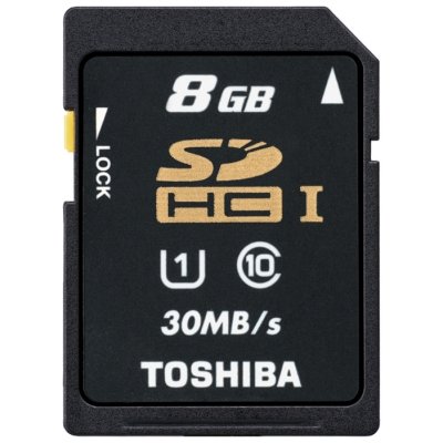   8Gb - Toshiba UHS-I Class 10 - Secure Digital HC Class 10 SD-T008UHS1