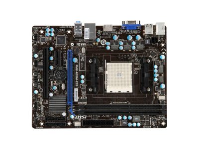   MSI A55M-E33 Socket FM2 AMD A55 2xDDR3 1xPCI-E 2.0 16x 1xPCI-E 1x 1xPCI 4xSATAII 7