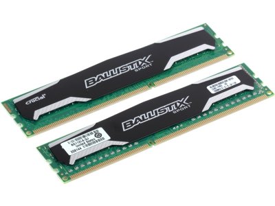   16Gb (2x8Gb) PC3-12800 1600MHz DDR3 DIMM Crucial Ballistix Sport CL9 BLS2C8G3D160