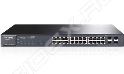 TP-LINK (TL-SG2424P)   (20UTP 10/100/1000Mbps PoE + 4Combo 1000BASE-T/SFP)