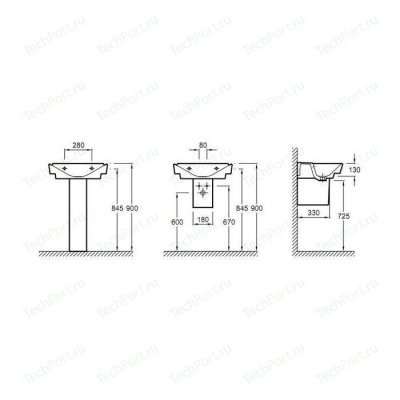 Jacob Delafon Reve    4800,  4801,  4802,  4803 (5032W-00)