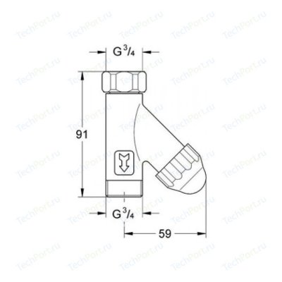 Grohe Eggemann MAS  3/ 4 (41275000)