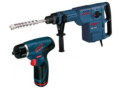 920W  Bosch GBH 11 DE + GSR 10.8 V-LI