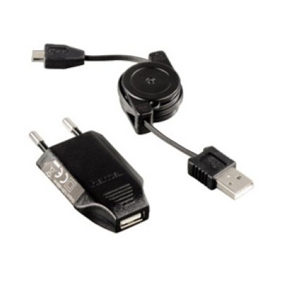    USB - microUSB (Hama H-104824 Roll-Up Picco) ()