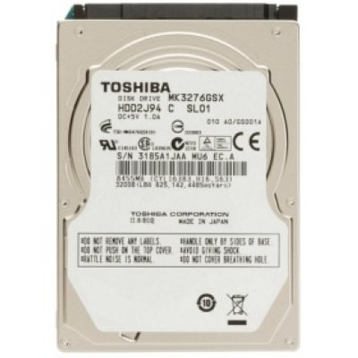   HDD 2.5" 320Gb SATA-II Toshiba [MK3276GSX, 5400rpm, 8mb]