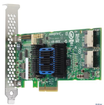  SAS/SATA Adaptec ASR-6805E PCI-E v2 8x 8 port RAID JBOD 0 1 10 1E 128Mb Cache 2270900-R S