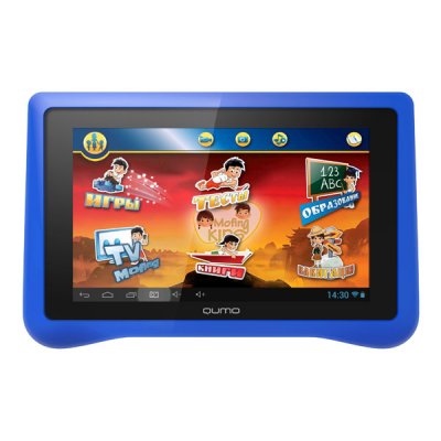  QUMO (Kids Tab 16Gb Blue) Cortex A9/1/16Gb/GPS/WiFi/BT/Andr4.1/7"/0.41 