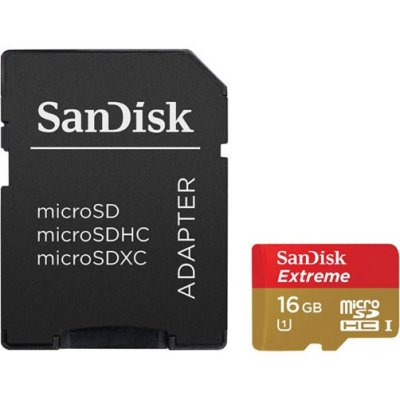   Sandisk microSDHC 16Gb Extreme Class 10 UHS-I + ADP 45MB/s