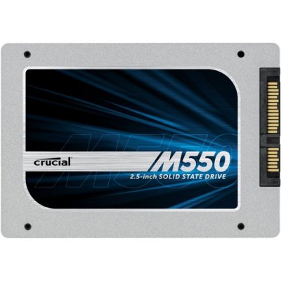  2.5" 128Gb Crucial M550 (CT128M550SSD1) SATA 6Gb/s, 7mm, with 9.5mm adapter, R: 550Mb/s   W: 35