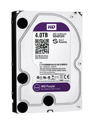 Western Digital WD40PURX   SATA 4TB 3.5" WD Purple SATA 6Gb/s 150/150Mb 64Mb ( 