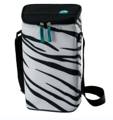 - Igloo 2 Bottle Wine Tote 16 teal-zebra (    )