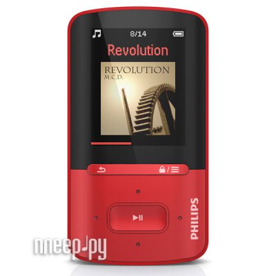   Philips GoGear ViBE SA4VBE04RF/97 4Gb, Red