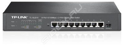     TP-Link TL-SL2210 8-Port 10/100Mbps + 2-Port Gigabit Sma