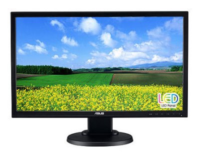  24" ASUS VW24ATLR 1920x1080, 5ms, 300 cd/m2, 1000:1 (ASCR 100M:1), D-Sub, DVI-D (HDCP), 1Wx2