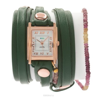    La Mer Collections "Stones Rainbow Tourmaline Emerald". LMPREC001