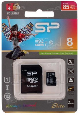   microSDHC 8    SDSilicon Power 8GB Class10