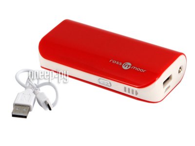  Ross&Moor PB05P (Red) (USB 1A, 4000mAh, , Li-Pol)