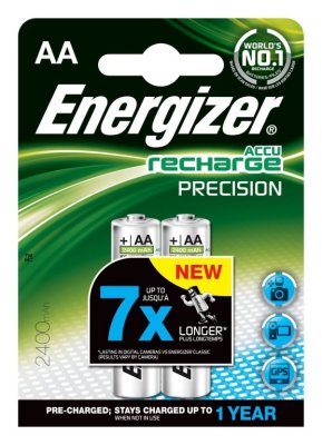  Energizer Recharge Precision FSB2 2400 mAh 2 AA