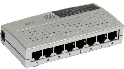  Acorp Ethernet Switch 8 Port 10/100Mb (HU8DP), Plastic case