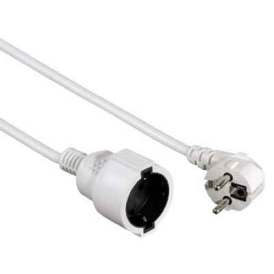  Hama Profi Extension Cable with Earth Contact 1 A5  White (47866)