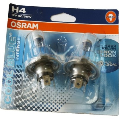   Osram H4 4200K Cool Blue Intense, 12V 60W, 2 , 64193CBI