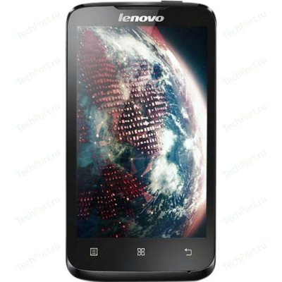  Lenovo IdeaPhone A316i DUAL SIM (P0Q30007RU) Black 4"/ (480x800)/ 2Mpx/ 4GB/Wi-Fi/ BT/Andr