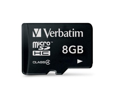   microSDHC 8Gb class4 + adapter Verbatim