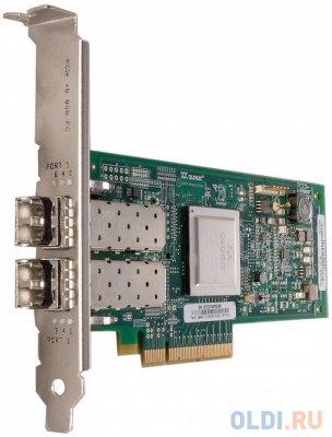  Dell QLogic QLE2562 Dual Port 8Gbps Fibre Channel PCIe HBA Card Full Height 406-10695